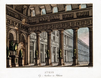 Set for the opera ‘Aureliano in Palmira’ by Rossini
