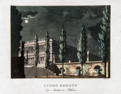 Set for the opera ‘Aureliano in Palmira’ by Rossini