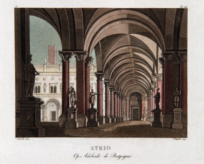 Set for the opera ‘Adelaide di Borgogna’ by Rossini