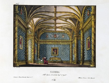 Set for the opera ‘Elisabetta, regina d'Inghilterra’ by Rossini