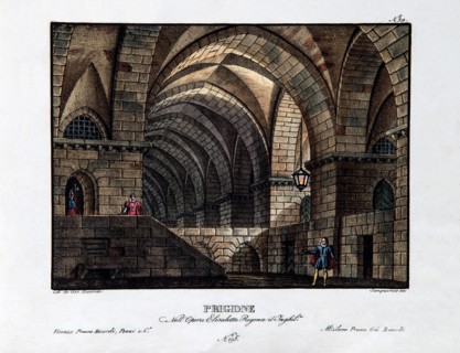 Set for the opera ‘Elisabetta, regina d'Inghilterra’ by Rossini