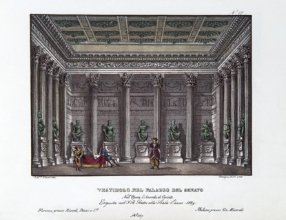Set for the opera ‘Le siège de Corinthe’ by Rossini