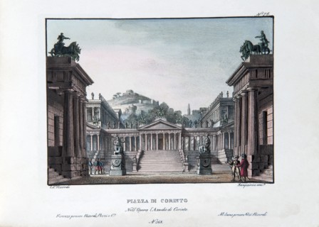 Set for the opera ‘Le siège de Corinthe’ by Rossini