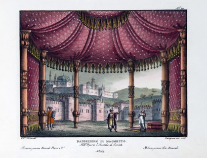 Set for the opera ‘Le siège de Corinthe’ by Rossini