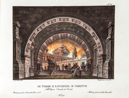 Set for the opera ‘Le siège de Corinthe’ by Rossini