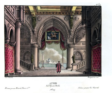 Set design for Rossini's opera ‘Otello