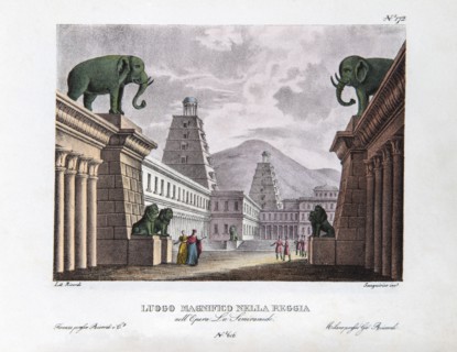 Set design for Rossini's opera ‘Semiramide'