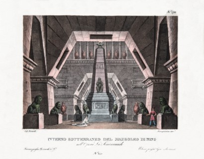 Décor de l'opéra "Semiramide" de Rossini