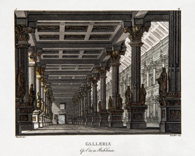 Set for the opera ‘Ciro in Babilonia’ by Rossini