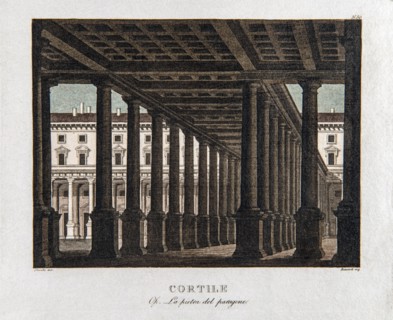 Set design for Rossini's opera ‘La pietra del Paragone'