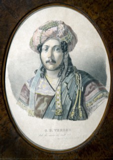 Portrait de G.B. Verger dans l'opéra "Moïse en Egypte" de Rossini