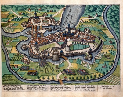 Hogenberg, Le duc Charles-Emmanuel 1er de Savoie tente de conquérir la ville de Genève, le 11 décembre 1602