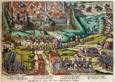 Hogenberg, Le siège de Saint-Jean d'Angély, 1569