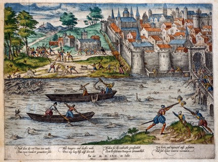 Hogenberg, Le massacre de Tours, juillet 1562