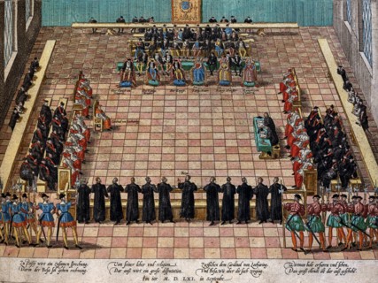Hogenberg, Le Colloque de Poissy, septembre 1561