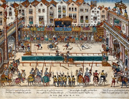 Hogenberg, Tournament in honour of the marriage of Philip II of Spain and Elizabeth, 1559