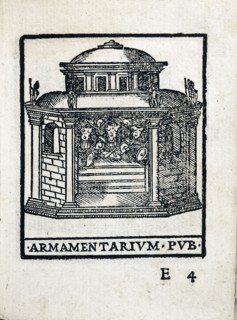 Armamentarium Pub. : Dépôt d'armes et d'armures des troupes romaines à Rome