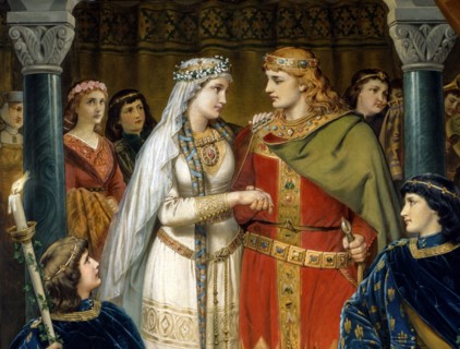 August Spiess, Mariage de Parsifal avec Kondwiramur (détail)