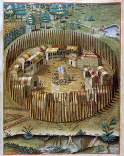 Théodore de Bry, Le village fortifié de Pomeiock en Virginie