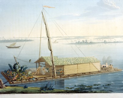 Radeau de la rivière Guayaquil (Rio Guayas)