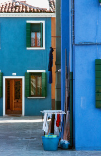 Façades colorées à Burano, Venise