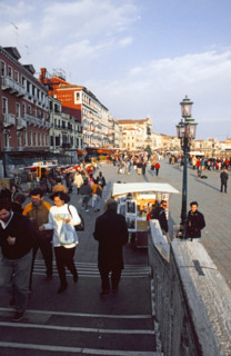 The quays of the Riva degli Schiavoni, in Venice