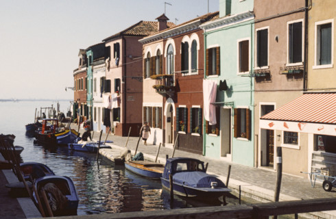 Maisons colorées sur l'île de Burano
