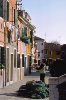 Pêcheur local de l'île de Burano