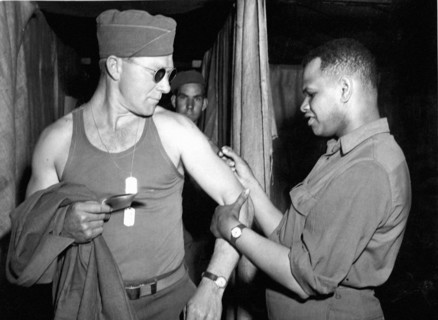 Soldat américain en route vers le Pacifique (6 juin 1945)