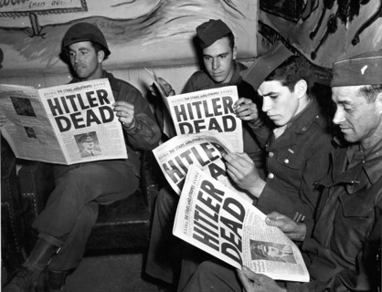 Une édition spéciale de "Stars and Stripes" annonce la mort d'Adolf Hitler (2 mai 1945)