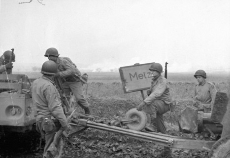 Troupes américaines aux alentours de Metz, 1944