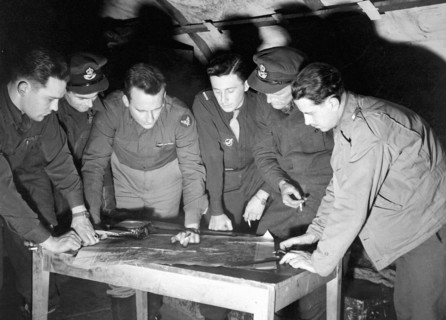 An Air Reconnaissance base in the Vosges foothills of eastern France (March 1945)