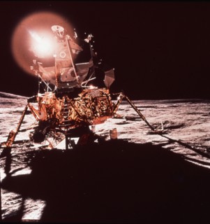 Le LEM de la mission Apollo 14 sur la lune, 1971