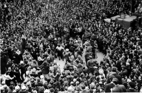 Bastille Day celebrations in Cherbourg (France) July 14, 1944