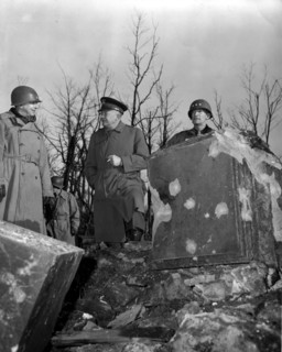 Visite officielle d'Eisenhower à Juliers, 1945