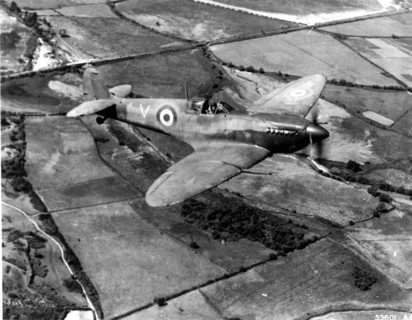 A Spitfire of a French Squadron in Italy (1944)