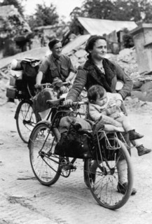 French family returns home, 1944