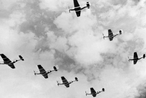 P-51 Mustang head for German target ( France-Summer 1944).