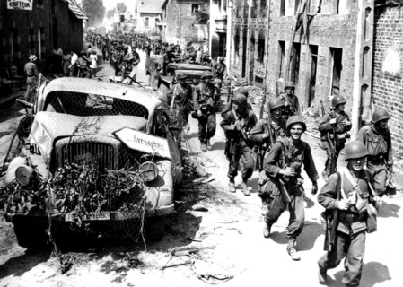 American troops in Le Repas, summer 1944