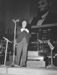 Premier ministre Winston Churchill  au Royal Albert Hall, 23 novembre 1944