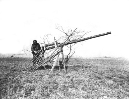 Canons-pièges ennemis dans l'Est de la France, 1945
