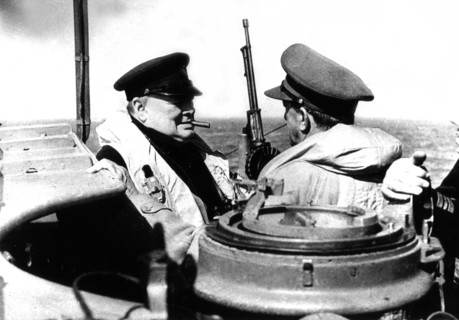 Churchill en route vers la Normandie, 12 juin 1944