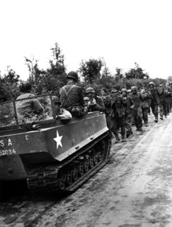 Prisonniers allemands à St-Jean-de-Haye en Normandie, juin 1944