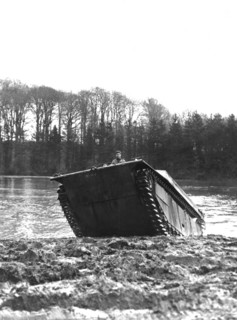Char américain amphibie sur le front de l'ouest.
(Automne 1944)