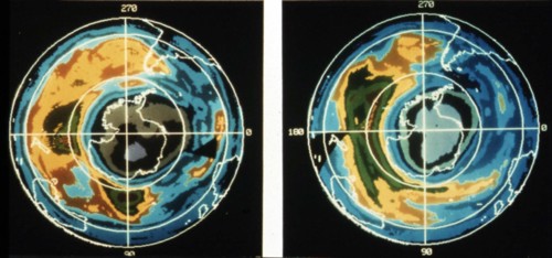 Diminution de la couche d'ozone