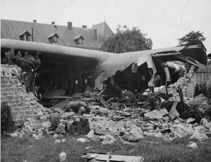 Avion accidenté à Sainte-Mère-Eglise