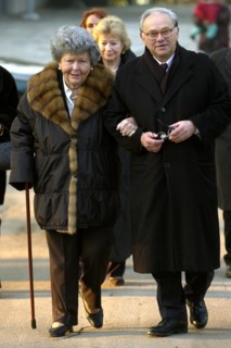Gedenken an Verleger Franz Burda: Aenne und Hubert Burda