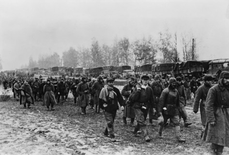 Third Reich - Prisoner convoy at the Eastern front 1941
