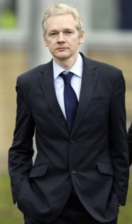 Julian Assange, fondateur de Wikileaks, à son procès