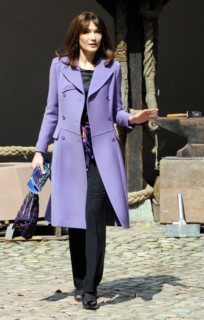 Carla Bruni-Sarkozy, Ehefrau des französischen Staatspräsidenten Nicolas...